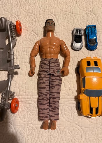 ACTİON MAN FİGÜR KOLEKSİYONLUK OYUNCAK  bumbellbee + hot wheels - Görsel 2