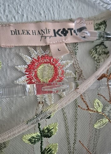 40 Beden ten rengi Renk KOTON ELBİSE DILEK HANİF KOLEKSİYONU