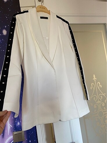 42 Beden beyaz Renk Şık Blazer Ceket