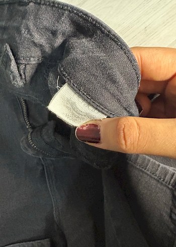 Siyah Midi Boy Kadın Kot Pantolon - Görsel 3