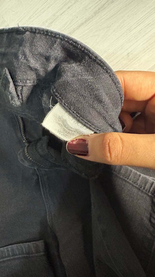 Siyah Midi Boy Kadın Kot Pantolon - Görsel 3