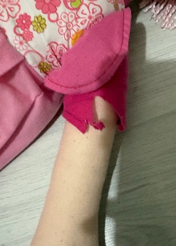 Pastel Pembe Kumaş Bebek - Görsel 3