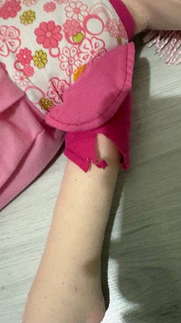 Pastel Pembe Kumaş Bebek - Görsel 3