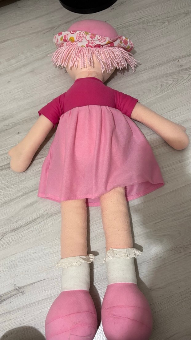 Pastel Pembe Kumaş Bebek - Görsel 2