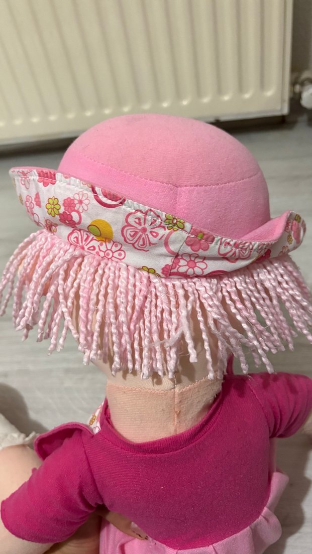 Pastel Pembe Kumaş Bebek - Görsel 5