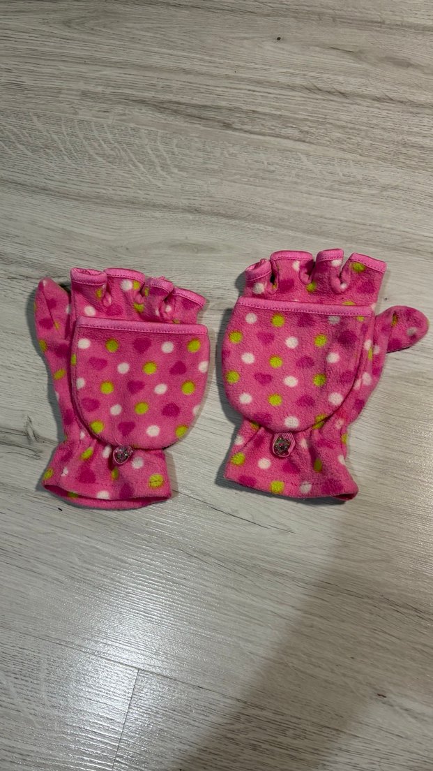 Renkli Puanlı Kız Çocuk Eldiveni - Görsel 2
