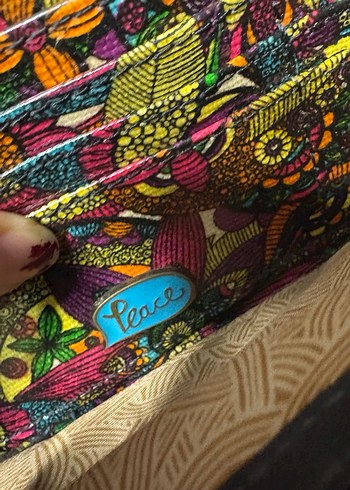 Bohem Çok Renkli Deri Çanta - Görsel 5