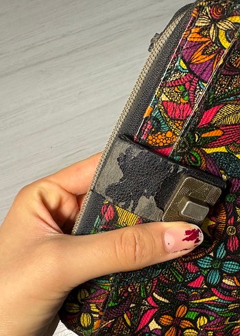 Bohem Çok Renkli Deri Çanta - Görsel 2