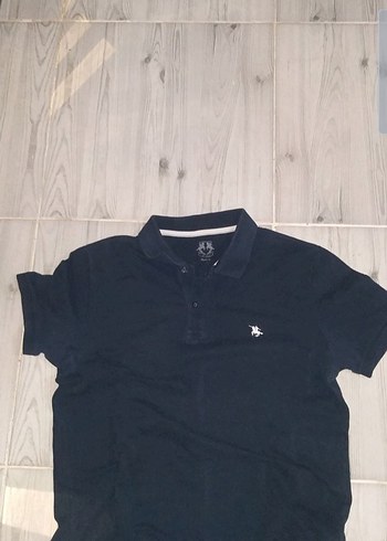 Erkek Siyah Kısa Kollu Polo Tişört