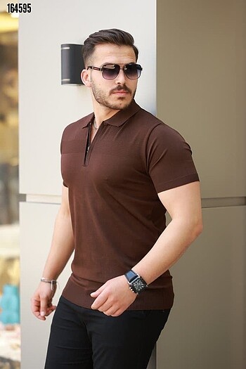 Erkek Triko polo yaka tişört