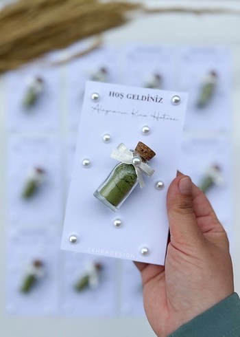 Bordo Saten Kurdeleli kına nisan nikah hediyelikleri - Görsel 5