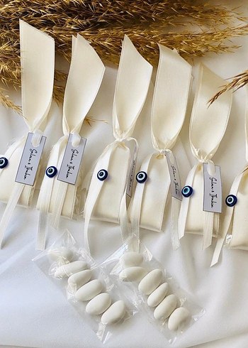 Boncuklu Beyaz Bohem Nikah Hediyesi - Görsel 6