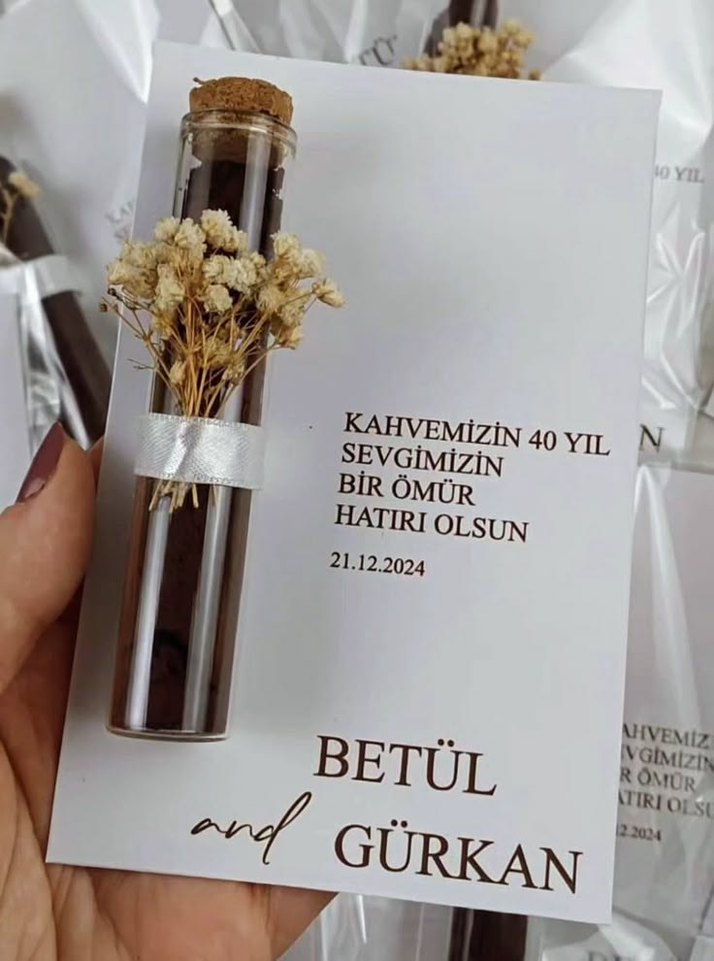 Bordo Kurdeleli Kına Hatırası Hediyesi - Görsel 2