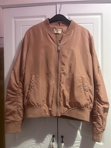 s Beden pembe Renk Pembe bomber ceket