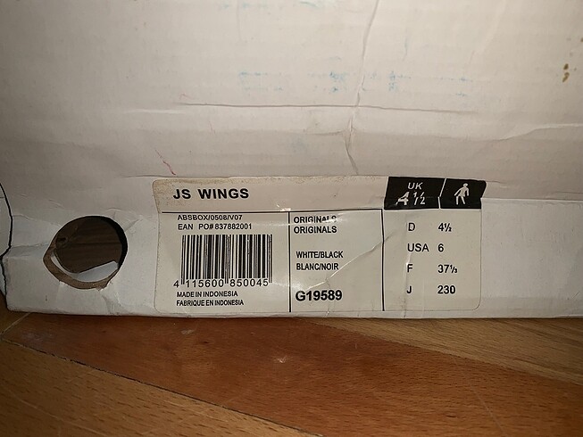 37 Beden beyaz Renk Jeremy Scott Wings Sneaker Beyaz