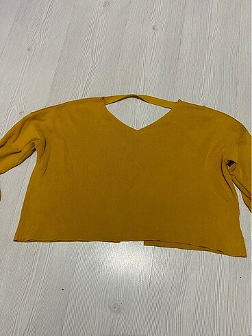 Uzun kollu crop bluz