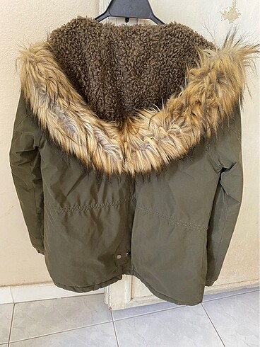 11-12 Yaş Beden haki Renk Lcw Kız Çocuk Mont