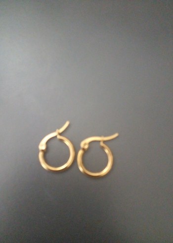 Accessorize Minimalist Altın Halka Küpe