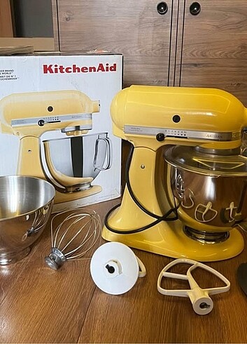 Beden Renk Kitchenaid Artisan Stand Mikser Sarı Kıyma Aparatı