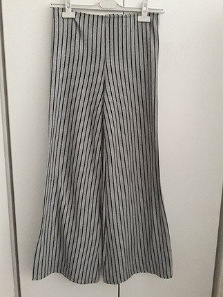 gri siyah çizgili triko pantolon