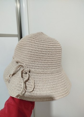 Bej Örgü Kadın Şık Şapka - Görsel 3