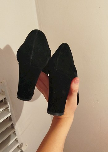 39 Beden siyah Renk Siyah Süet Stiletto Kadın Topuklu Ayakkabı