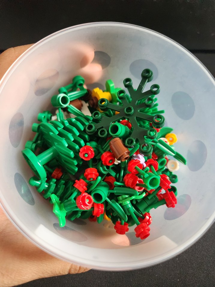 Renkli Lego Çiçek ve Ağaç Parçaları - Görsel 4