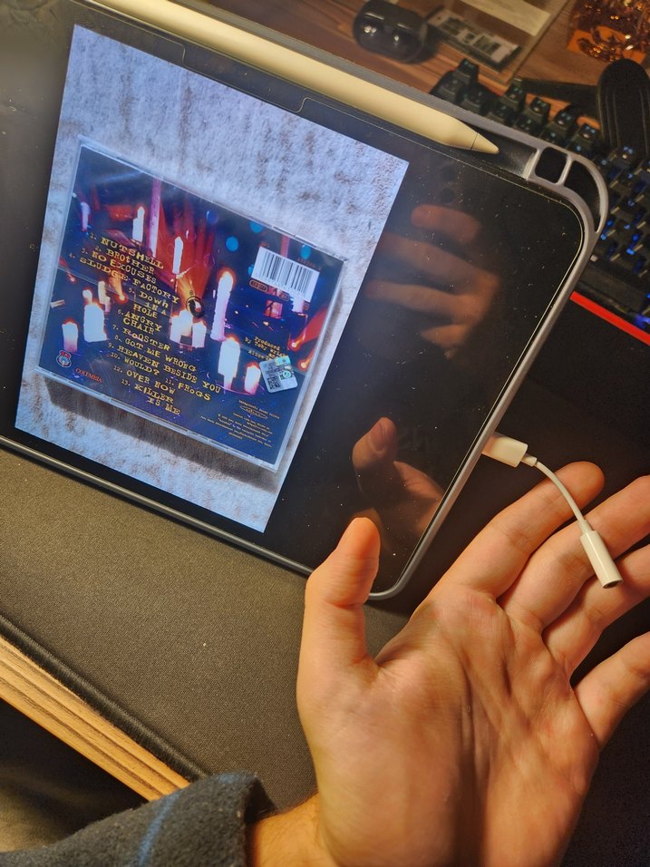 Beyaz USB-C Kulaklık Adaptörü - Görsel 2