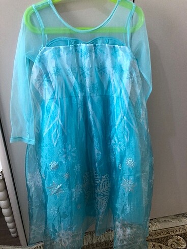 7 Yaş Beden Kız çocuk Elsa elbise frozen