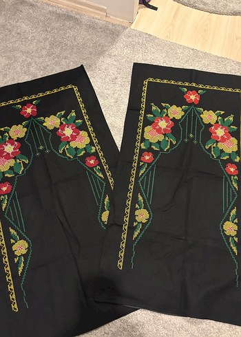 Seccade kanaviçe etamin astarlı 2 adet