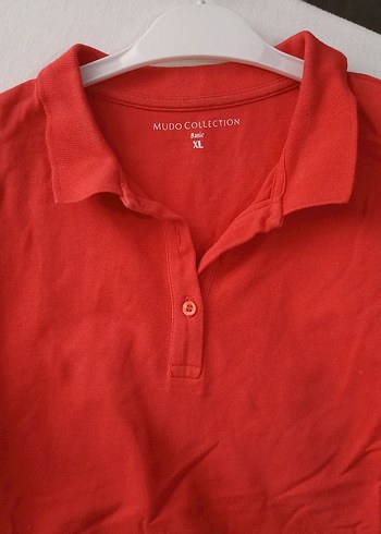 Kırmızı Mudo Collection Pamuklu Polo Tişört