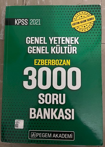 KPSS Pegem Genel Yetenek Genel Kültür 3000 Soru Bankası