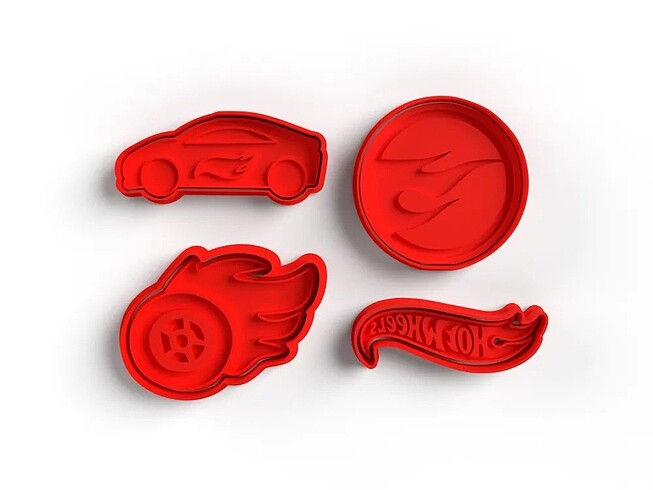 Hot Wheels Kurabiye Kalıbı Seti