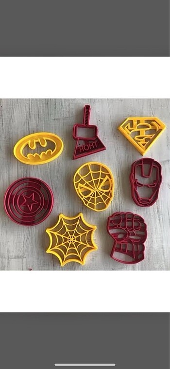 Avengers set ve kesicileri ve örümcek