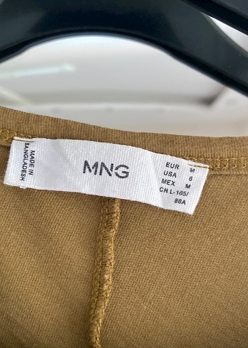Mango Mango haki Kolsuz Drapeli Uzun Elbise