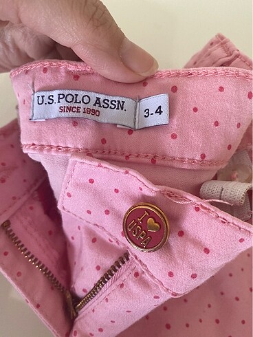 U.S Polo Assn. Polo üç yaş pembe jean