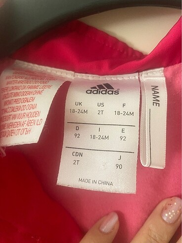 24-36 Ay Beden Adidas kız çocuk eşofman ceket