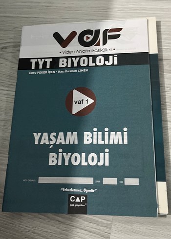  TYT Biyoloji Video Anlatım Fasikülleri Kitabı