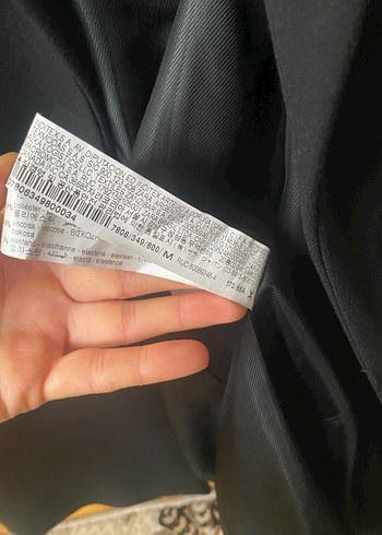 Siyah Kadın Düğmeli Blazer Ceket - Görsel 7