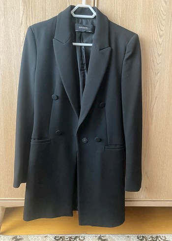 Siyah Kadın Düğmeli Blazer Ceket - Görsel 8