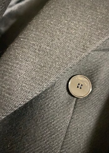 Siyah Uzun Kadın Kaban - Görsel 4