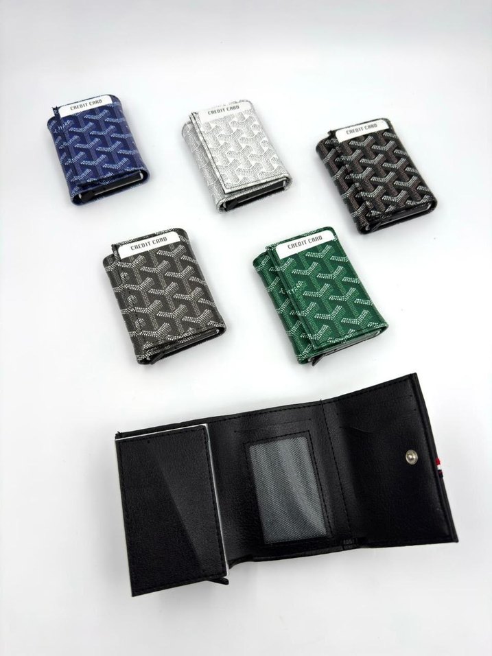 Siyah Ekose Desenli Modern Klasik Erkek Cüzdanı - Görsel 4