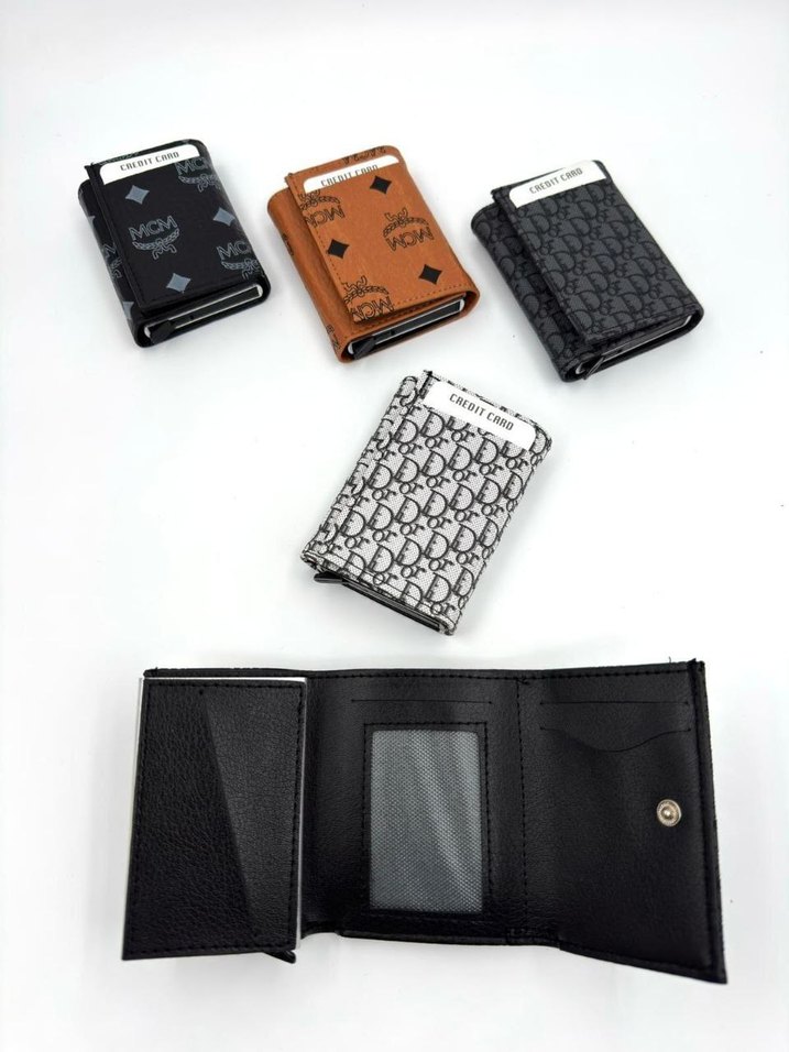 Siyah Ekose Desenli Modern Klasik Erkek Cüzdanı - Görsel 3