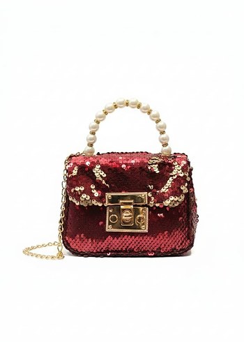 Boncuklu Pembe çocuk Çanta - Görsel 4