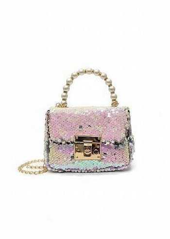 Boncuklu Pembe çocuk Çanta - Görsel 2