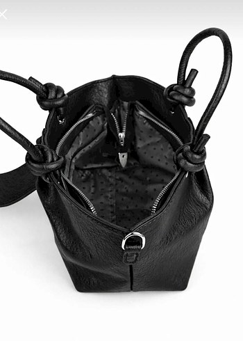 ZARA modeli Kahverengi Deri Kadın Çanta - Görsel 5