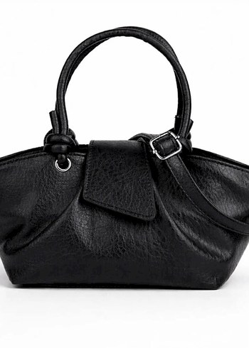 ZARA modeli Kahverengi Deri Kadın Çanta - Görsel 3