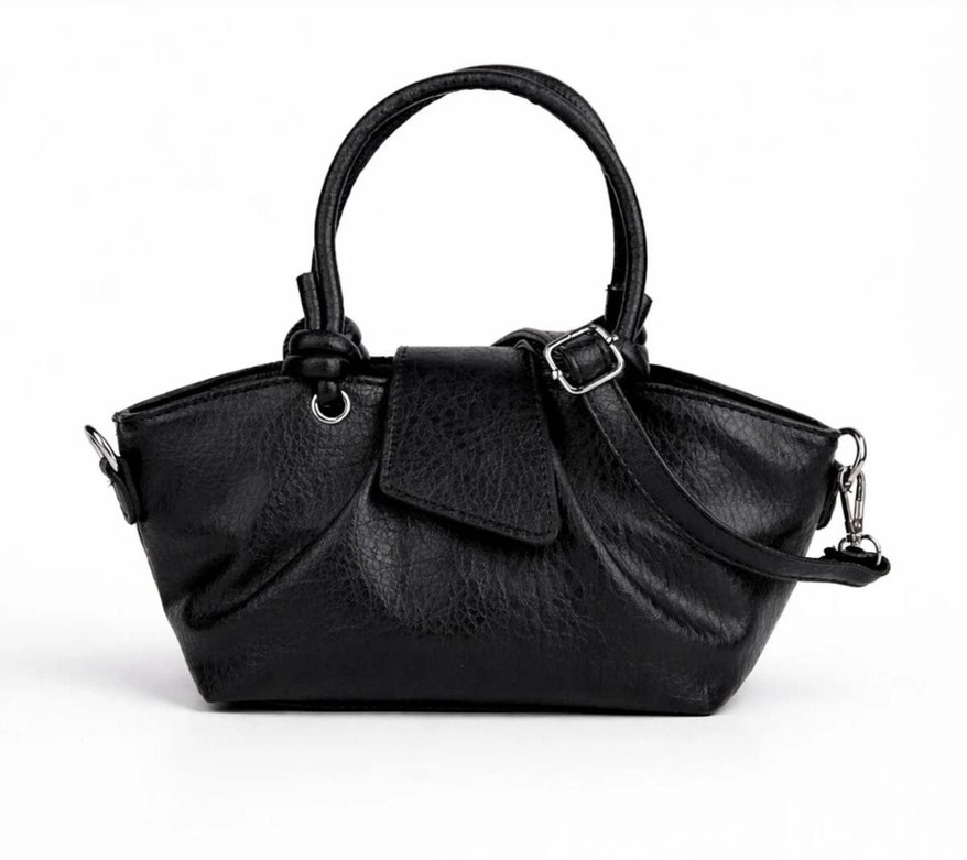 ZARA modeli Kahverengi Deri Kadın Çanta - Görsel 3