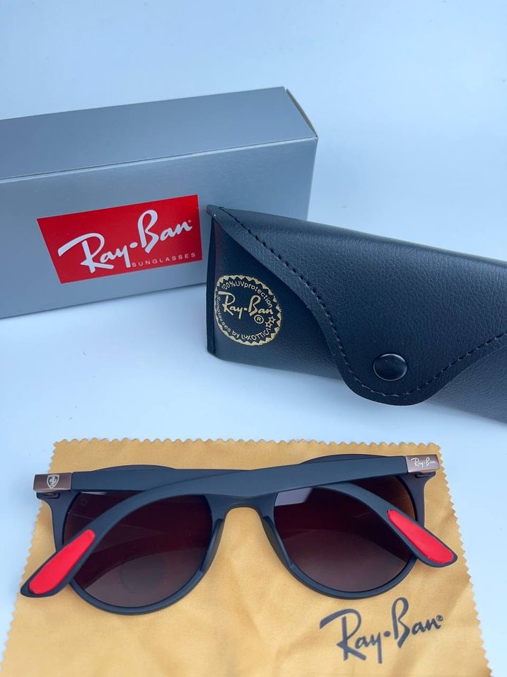 Ray-Ban Erkek Koyu Kahverengi Klasik Güneş Gözlüğü - Görsel 4