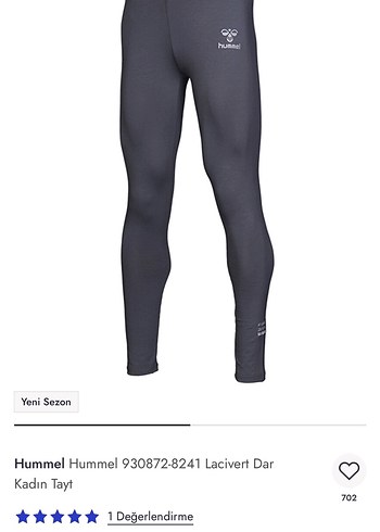 Hummel Gri Dar Kesim Kadın Tayt - Görsel 2